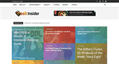 Desktop Screenshot of geekinsider.com
